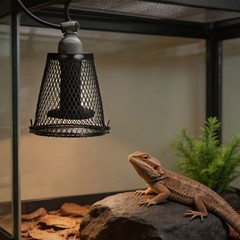 Reptile Anti-Scald Lampshade, Heat Lamp Mesh Cage Lampshade Cover for Turtles