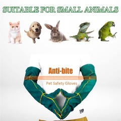 Animal Handling Anti-Bite Gloves, Reinforced Leather Welding Gloves for Garde…