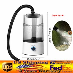 Reptile Fogger Terrariums Humidifier Fog Machine with 4L Tank & Adjustable Hose
