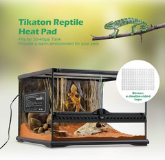 Reptile Heat Pad – Adjustable Temperature under Tank Heater for 10-20Gal/30-40Ga