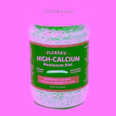 Flukers High-Calcium Mealworm Diet 12 oz by Flukers