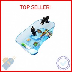 Turtle Tank with Multi-Function Areas, Easy Assembly, Ideal for Small Turtles &