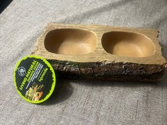 Komodo Living Natural Realistic Decor Forest Dual Feeder