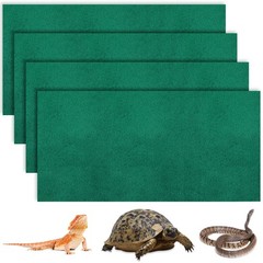 4 Pcs Reptile Carpet 24×47″ Terrarium Floor Liners Bedding Mat for Lizard, Snake
