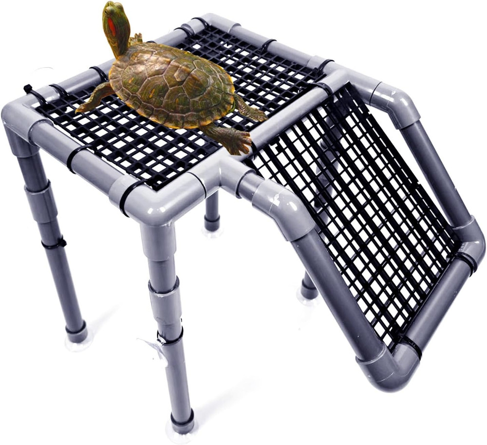 Turtle Tank Accessories Turtle Basking Platform for Aquatic Turtles Docks, 10″ W