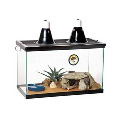 Zilla 10 Gallon Pet Reptile Starter Habitat Kit with Light and Heat for Small…