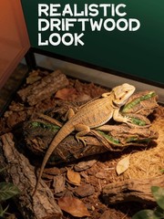 Reptile Lizard Snake Hideout 13.3″L X 5.9″W X 3.9″H – Secure Decor for Ball