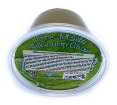 1 LB Silkworm Chow Cooked Ready to Feed (16oz)