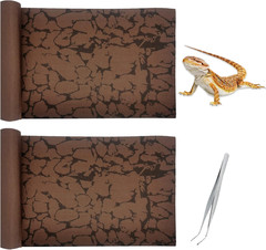 Tfwadmx Reptile Carpet Sand Mat for Bearded Dragon Terrarium Substrate Liner Bro