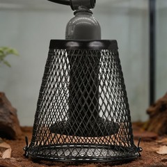 Reptile Anti-Scald Lampshade, Heat Lamp Mesh Cage Lampshade Cover for Turtles