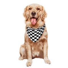 Pit Crew Dog Bandana Checkered Flags Race Car Flag Dog Bandana Collars Triang…