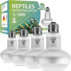 Reptile Heat Lamp Bulbs Simulate Natural Sunlight Heat Light Bulb 2 Pack 100W