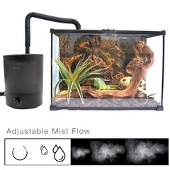 MRREPTILE Reptile Fogger Humidifiers Mister, 1 Gallon Mechanical, Black