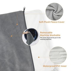 Pet Heating Pad for Cats and Small Dogs, Heated Cat Bed, Auto Temperature Con…