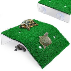 Lawn Turtle Basking Platform Tortoise Resting Terrace, Simulation Grass Turtl…