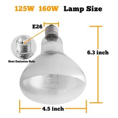 UVA UVB Sun Lamp High Intensity Self-Ballasted Heat Basking Lamp/Light/Bulb f…