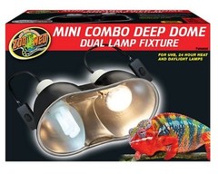 Zoo Med Mini Combo Deep Dome Dual Lamp Fixture