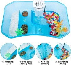 Geegoods Turtle Tank Aquarium,reptile Tank,turtle Aquarium Terrapin La