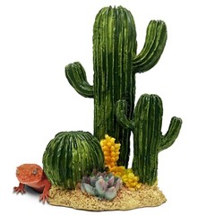 Cactus Leopard Gecko Reptile Décor Hide Geckos Bearded Dragon ​Decoration She…