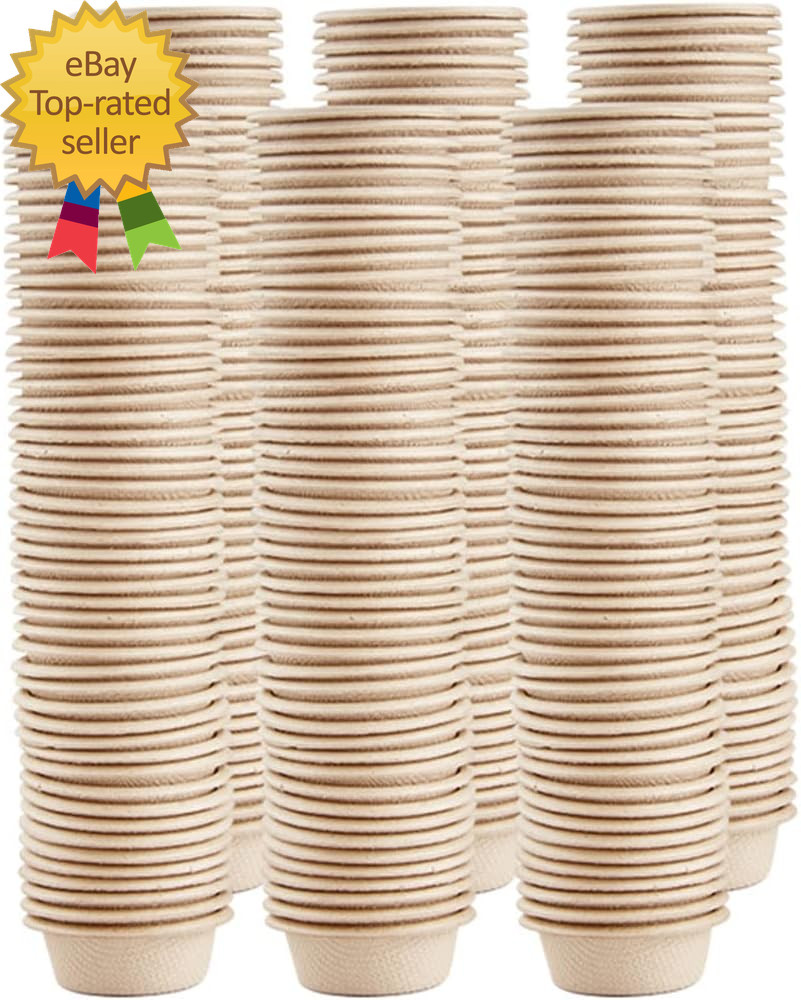 300 Pack Paper Feeding Cups Samll 0.5 Oz Gecko Food and Water Feeding Dish Ledge