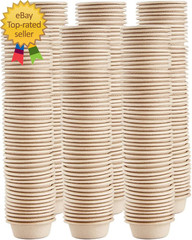 300 Pack Paper Feeding Cups Samll 0.5 Oz Gecko Food and Water Feeding Dish Ledge