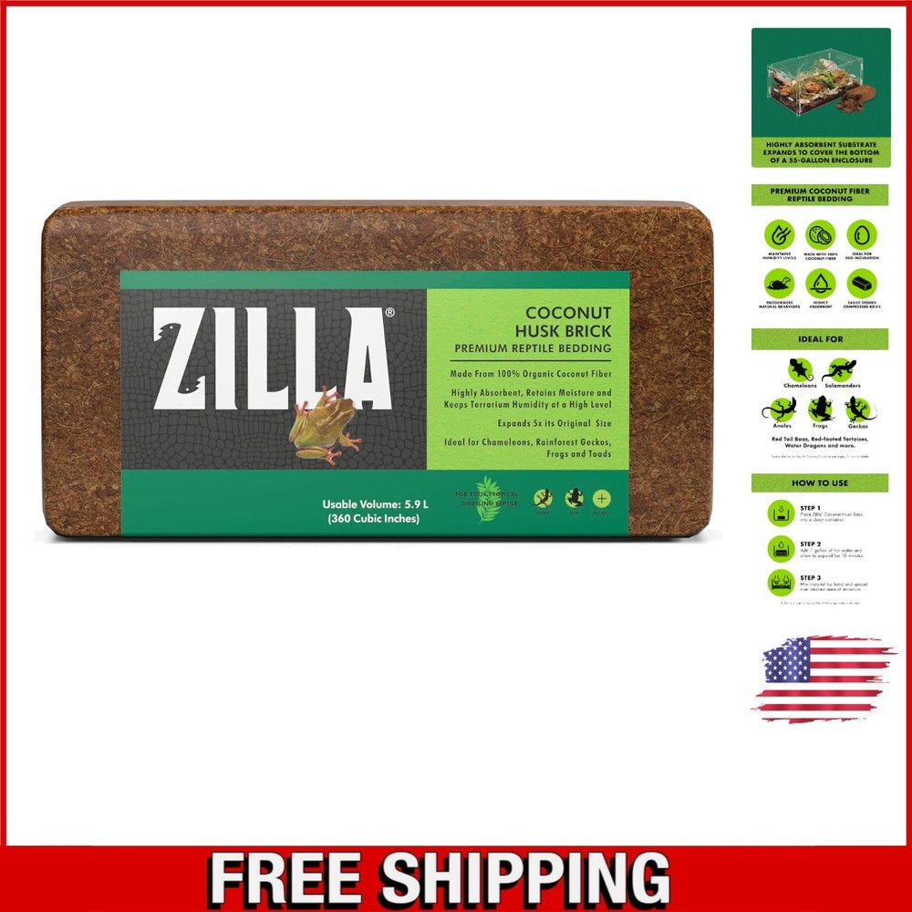 Eco-Friendly Coconut Husk Brick – Ideal Substrate for Reptiles & Egg Incubation