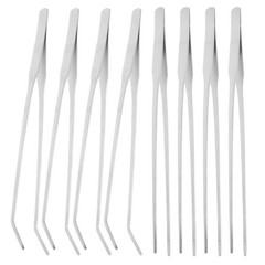 8 Pcs Aquarium Tools Reptile Tweezers Feeding Bearded Dragon Plant