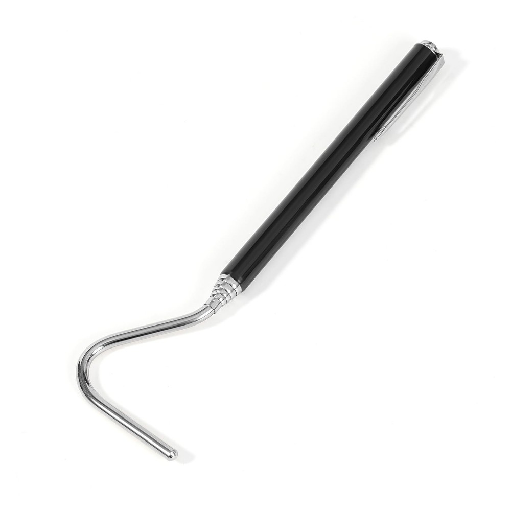 AQUANEAT Reptile Snake Hook, 26inch Extendable Stainless Steel 26inch, silver