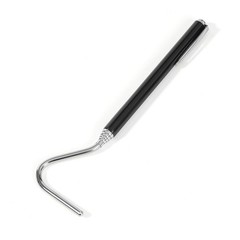 AQUANEAT Reptile Snake Hook, 26inch Extendable Stainless Steel 26inch, silver