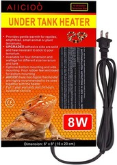 6×8 Inch Reptile Heating Pads – 8 Watt Under Tank Heat Sources, 2-Pack
