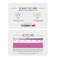 3In1 UV UVC Test Card Intensity UVA Light Identifying Bulb LED Reading
