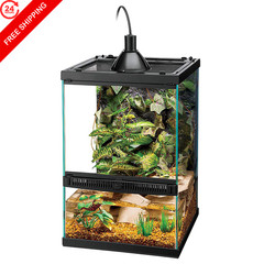 Zilla 11 Gallon Glass Tropical Vertical Habitat Starter Kit for 11 GAL, Clear