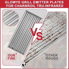 Grill Emitter for Charbroil TRU-Infrared 463241314 463241313 463247412 463241…