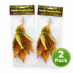 2 Pack 13” Reptile Hanging Plant Suction Cup Terrarium Vivarium Decor