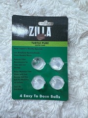 Zilla Pet Turtle Pure Water Care 4-Pack Beneficial Bacteria Lot of 2 – Exp 04/27
