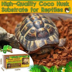 Halatool 2-Pack Coconut Husk Chips for Reptiles, Compressed Coco Chips Substr…