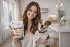 8 Oz Pure U.S.A. Eggshell Powder for Dogs/Cats, Finely Ground, Calcium Supplemen