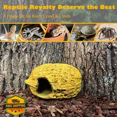 Kocris Casa Leopard Gecko Reptile Hide Walnut Hideout
