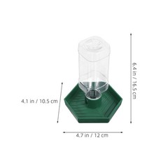 2Pcs Durable Plastic Water Dish for Reptiles Small Corner Bowl Green Easy Wash