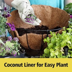 LAVEVE Coco Coir Liner Replacement for Plant Hanging Basket, 2 PCS 16 Inches …