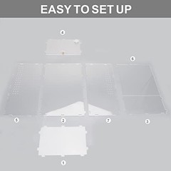 Aiicioo Micro Habitat Terrarium Enclosure 8x6x14 Inches