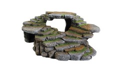 (REP183) Reptology Shale Scape Step Ledge & Cave Hideout – Decorative Resin f…