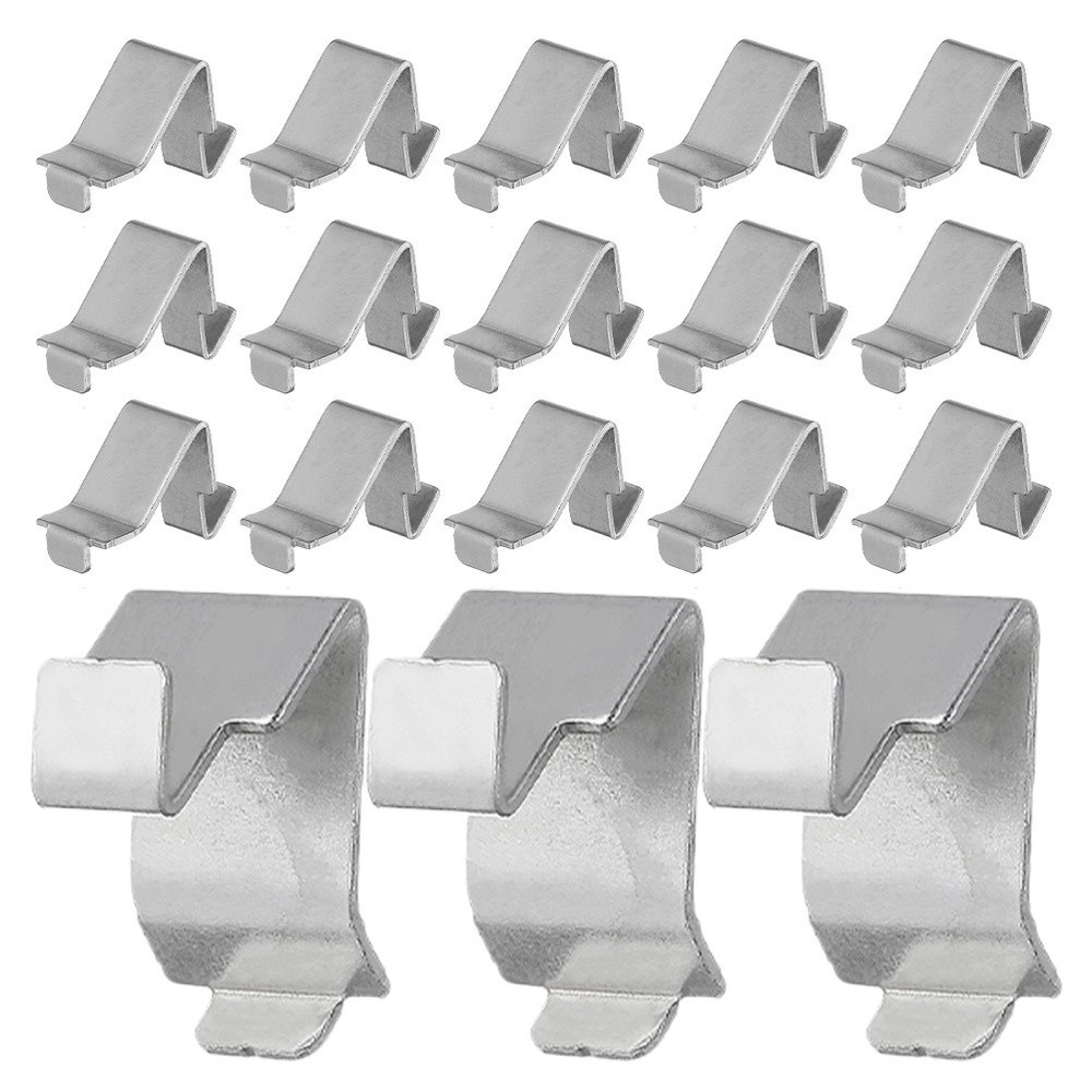 50 Pcs Metal Shelf Clips Cabinet Buckle Bookshelf Shelving Clamps