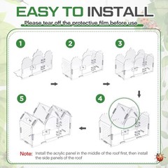 Weysat Jumping Spider Enclosure 9.5×3.9×6.7 Acrylic Tarantula Terrarium Habitat