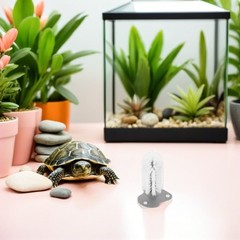 2 Pcs Turtle Cleaning Brush for Cup Aquarium Decorations