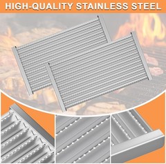 17 1/8 X 9 3/8″ Grill Emitter Grates for Charbroil TRU-Infrared 2 Burner 4636…