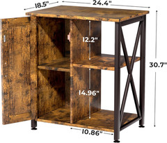 45-67 Gallon Reptile Tank Stand with Power Outlet, Terrarium Stand with Storage