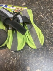 TOP PAW Green & Gray Reflective Waterproof Dog Boots (XL) (NEW)