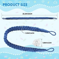 MUYG 2PCS Hermit Crab Climbing Toys,Hermit Crab Rope Ladder Decor Reptile Han…
