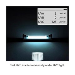 AH-UVCBA Light Meter,Test the UV Index of UVB | UVC,Irradiance Intensity of U…